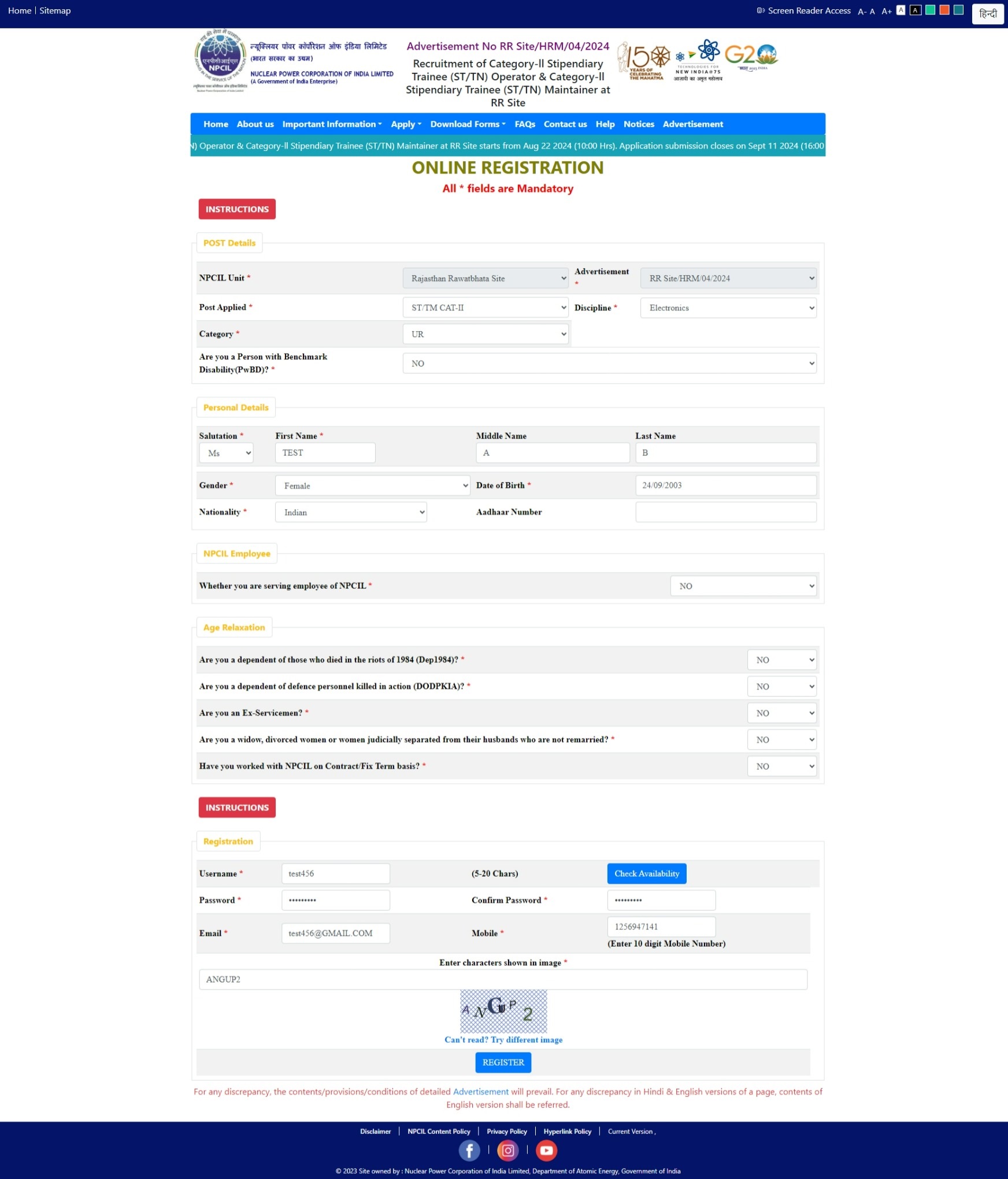 Registration